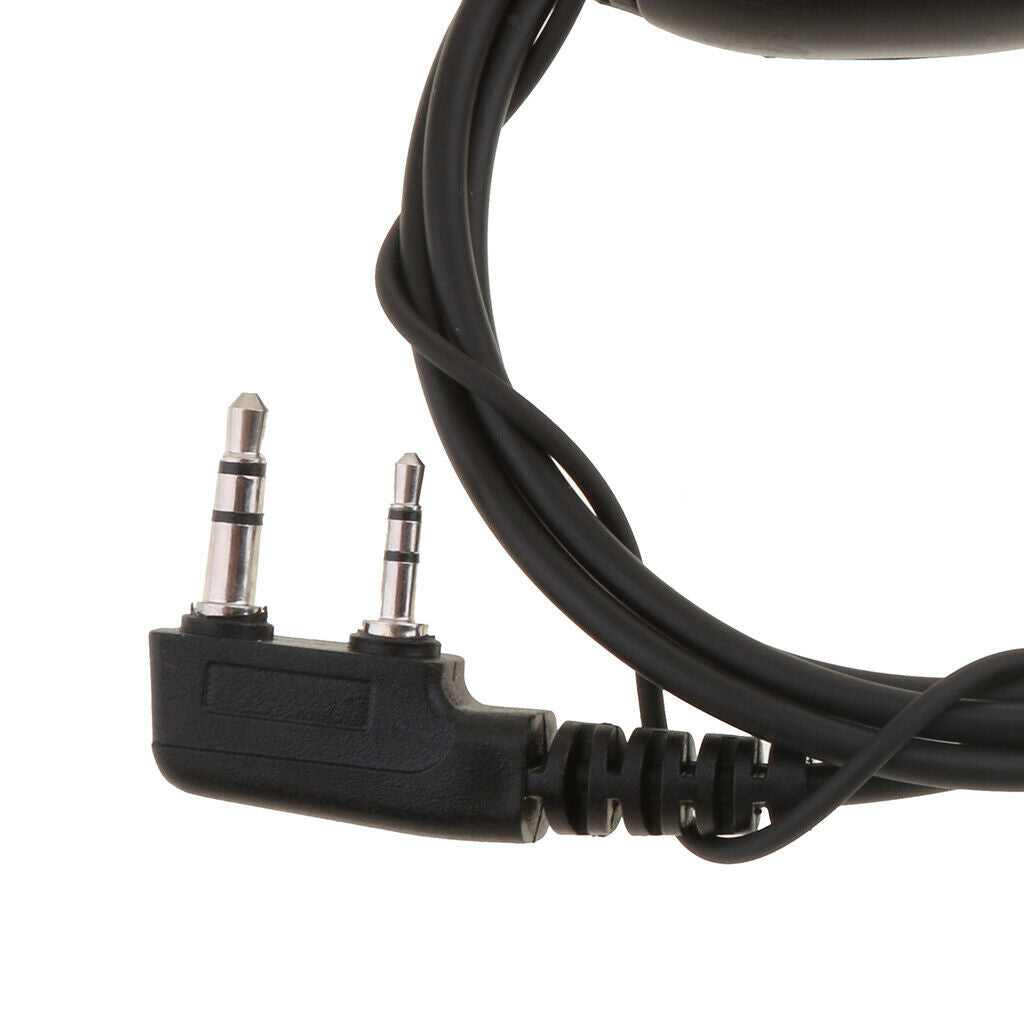 2 Pin Dual Push-To-Talk (PTT) Earhanger Mic for UV-82 Series Walkie Talkie