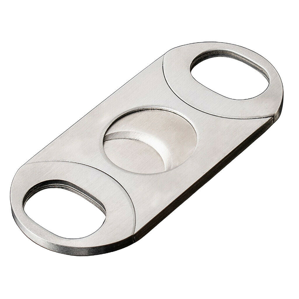 1pack 64 Ring Gauge Cigar Cutter Double Guillotine Stainless Steel Chrome