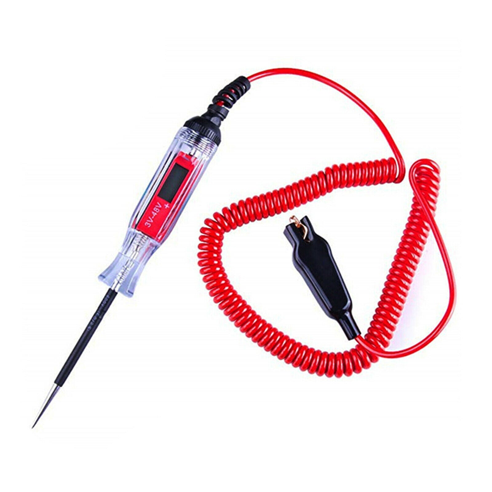 1PC 3V~48V LCD Display Electric Circuit Tester for Car Yachts Yuses RVs