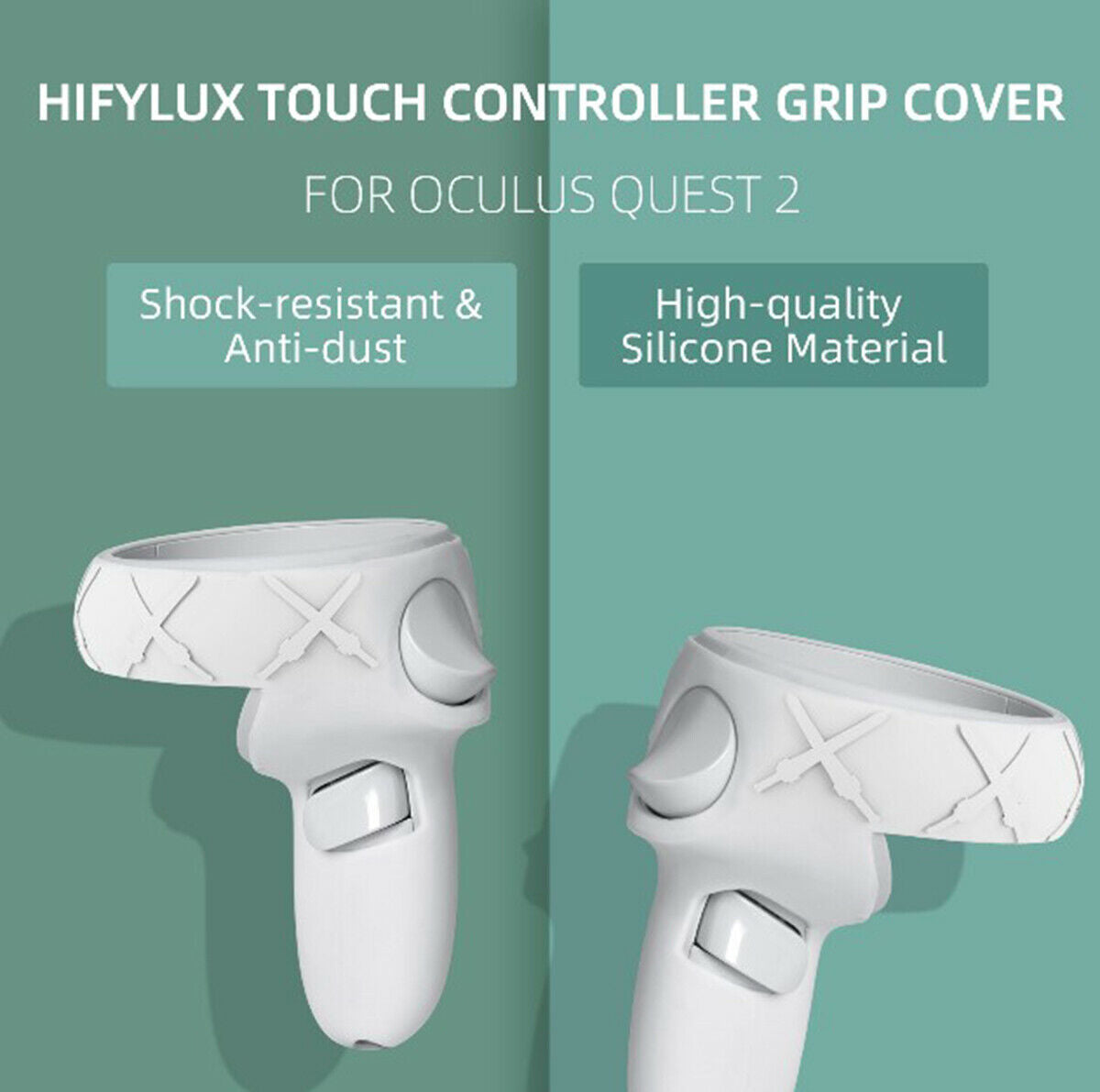 Silicone Protection Sleeve Handle Grip Cover  for Oculus Quest 2 VR Controllers
