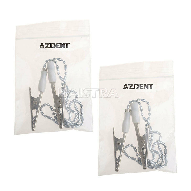 20 Bags Dental Patient Bib Clips Chains Napkin Holder Flexible Coil Ball AZDENT