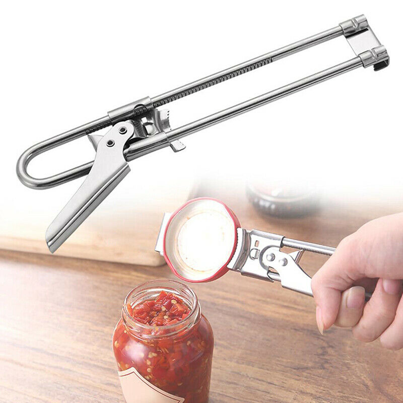 Portable Adjustable Manual Stainless Steel Jar Lid Opener Gripper Can OpenDD
