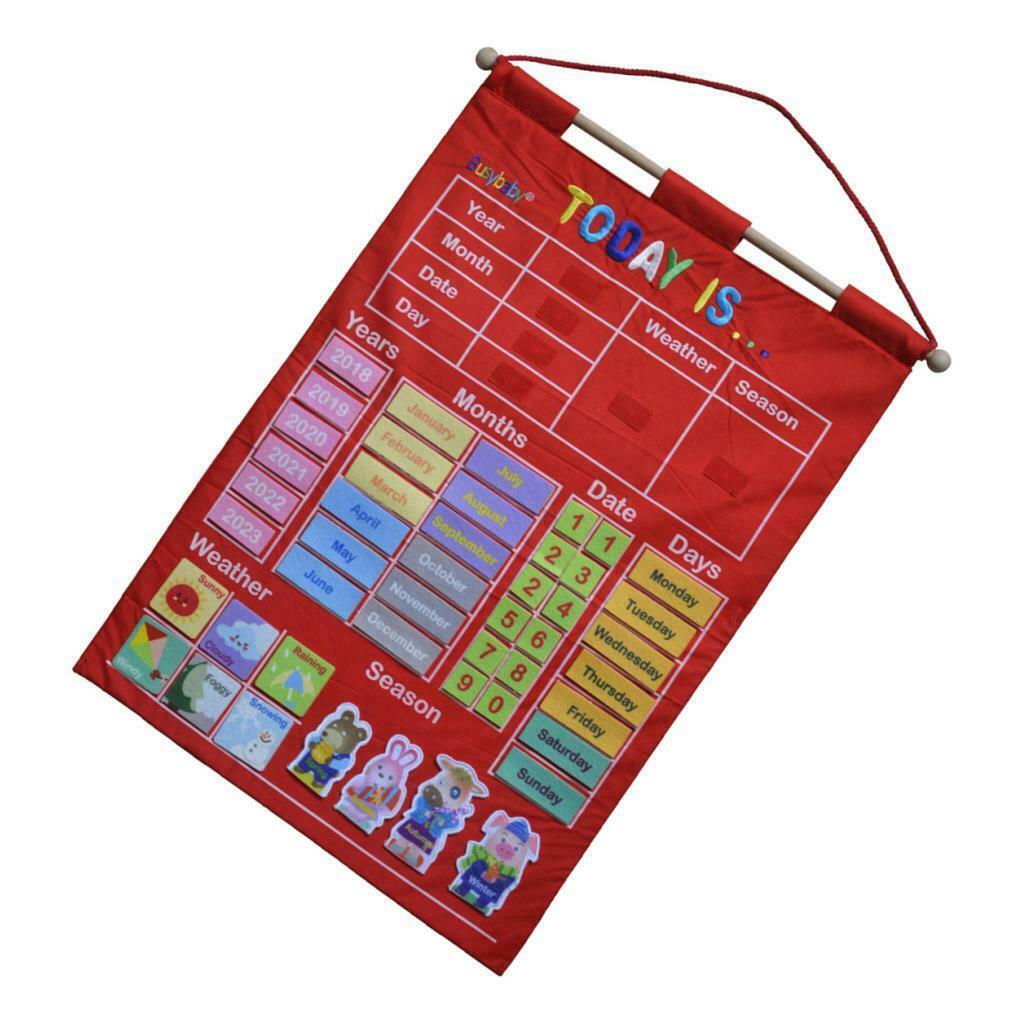 Hanging Advent Calendars with Weather Station Season for Kids Early Education