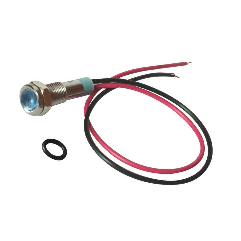 5pcs LED Indicator 6mm Thread Metal 6V Light Panel Signal   Bulbs Lamps