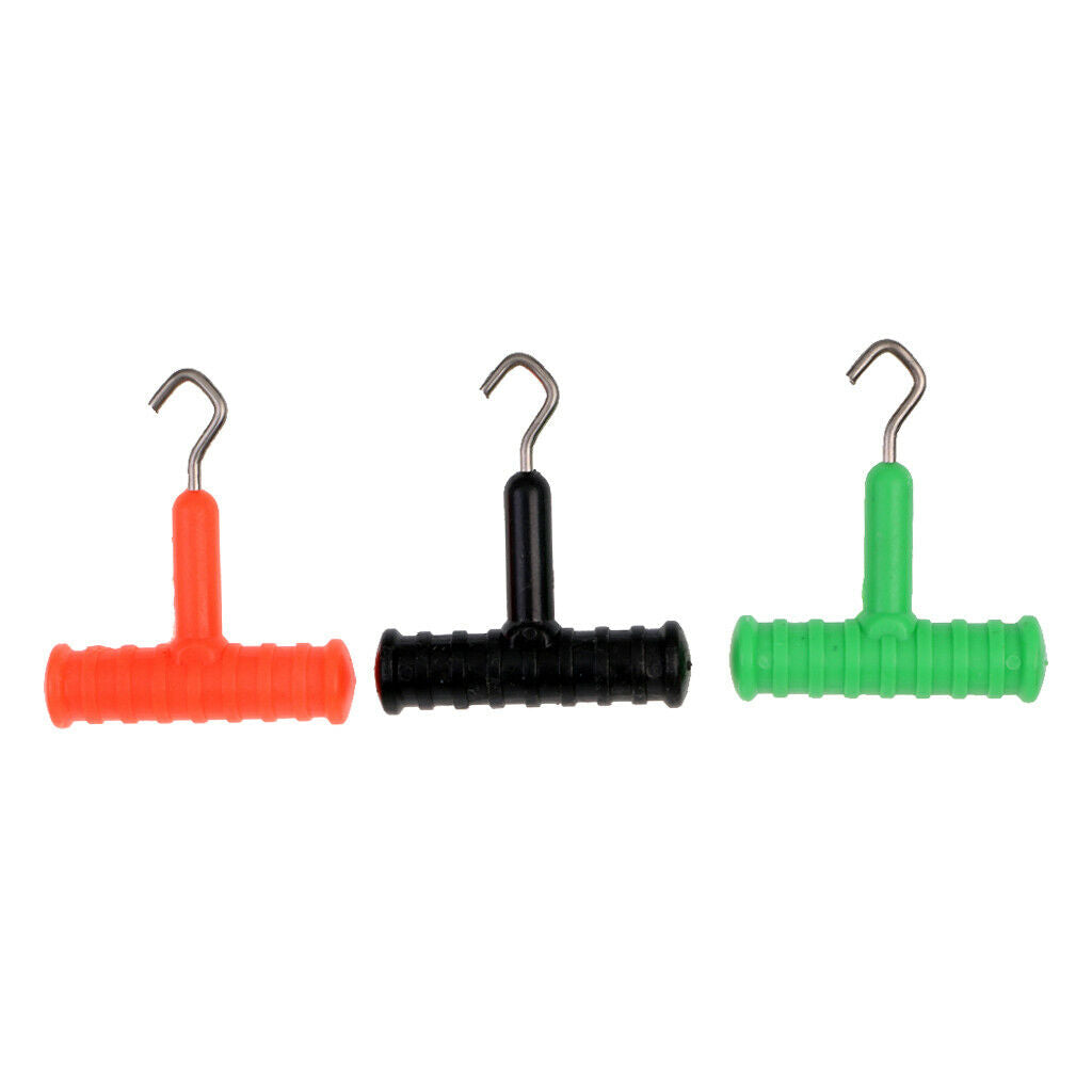 3pcs Hook Knot Tools Knot Hook Puller Carp Fishing Rigs Terminal Tackle