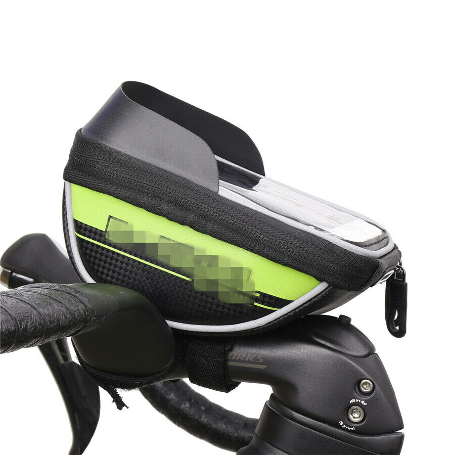 1X Handlebar Waterproof Mobile Phone Charger Bag with Transparent Touch Surface