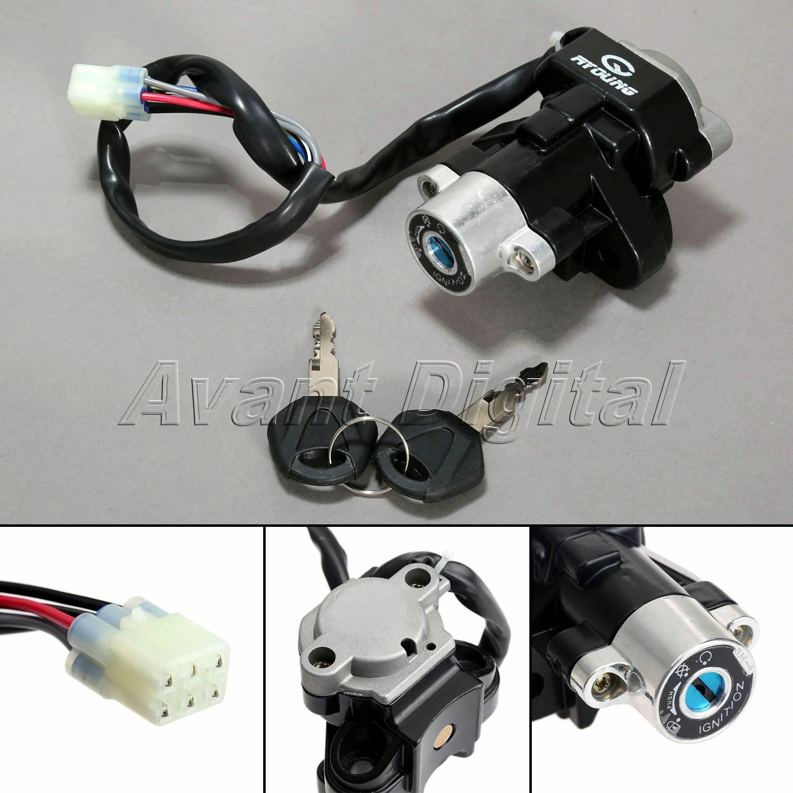 Motorcycle Ignition Switch with Keys for Suzuki GSXR750 GSXR600 1997 1998 1999