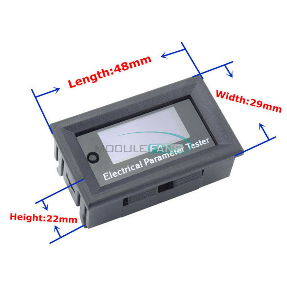 7In1 OLED Tester Voltage Current Time Temperature Capacity Voltmeter Ammeter 10A