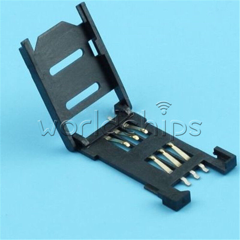 5Pcs SIM Card Slot Connector Tray Socket Handset Phone DIY NEW