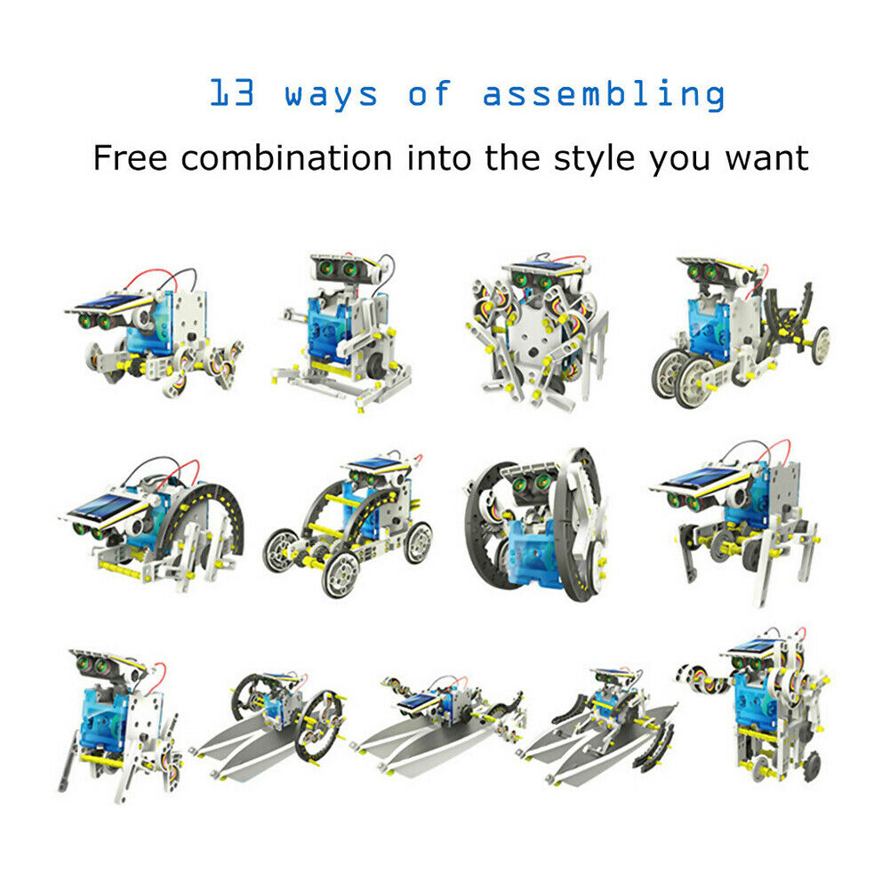 Children DIY Solar Robot Assembly Intelligent Kit Kids Education Experiment Toys