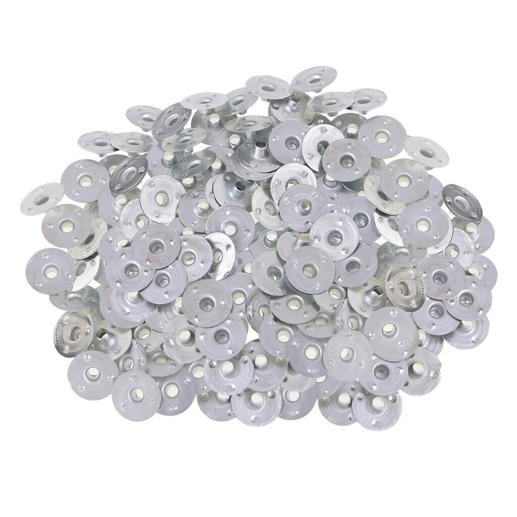 500pcs Metal Candle Wick Sustainers Tabs Base for Candle Makings 12.5x3mm