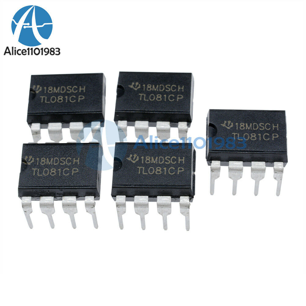 5PCS TL081 TL081CP TI IC JFET Input Operational Amplifiers DIP-8 NEW