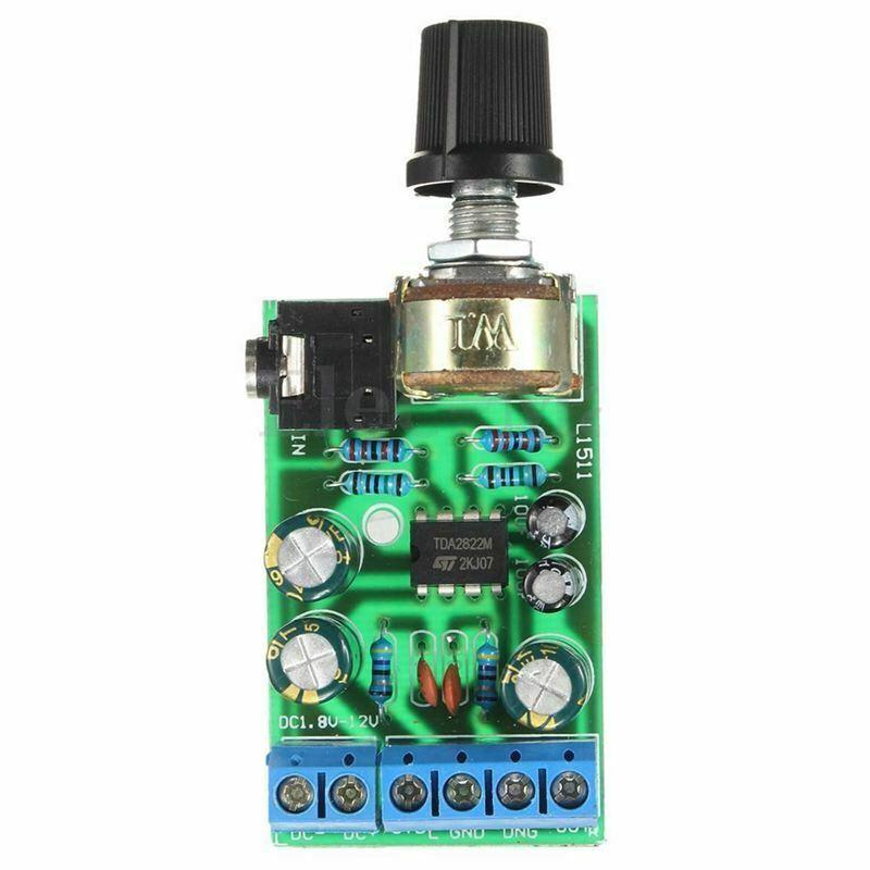 TDA2822M 2.0 Stereo Audio Amplifier Board Dual Channel AMP AUX Amplifier BoardF8