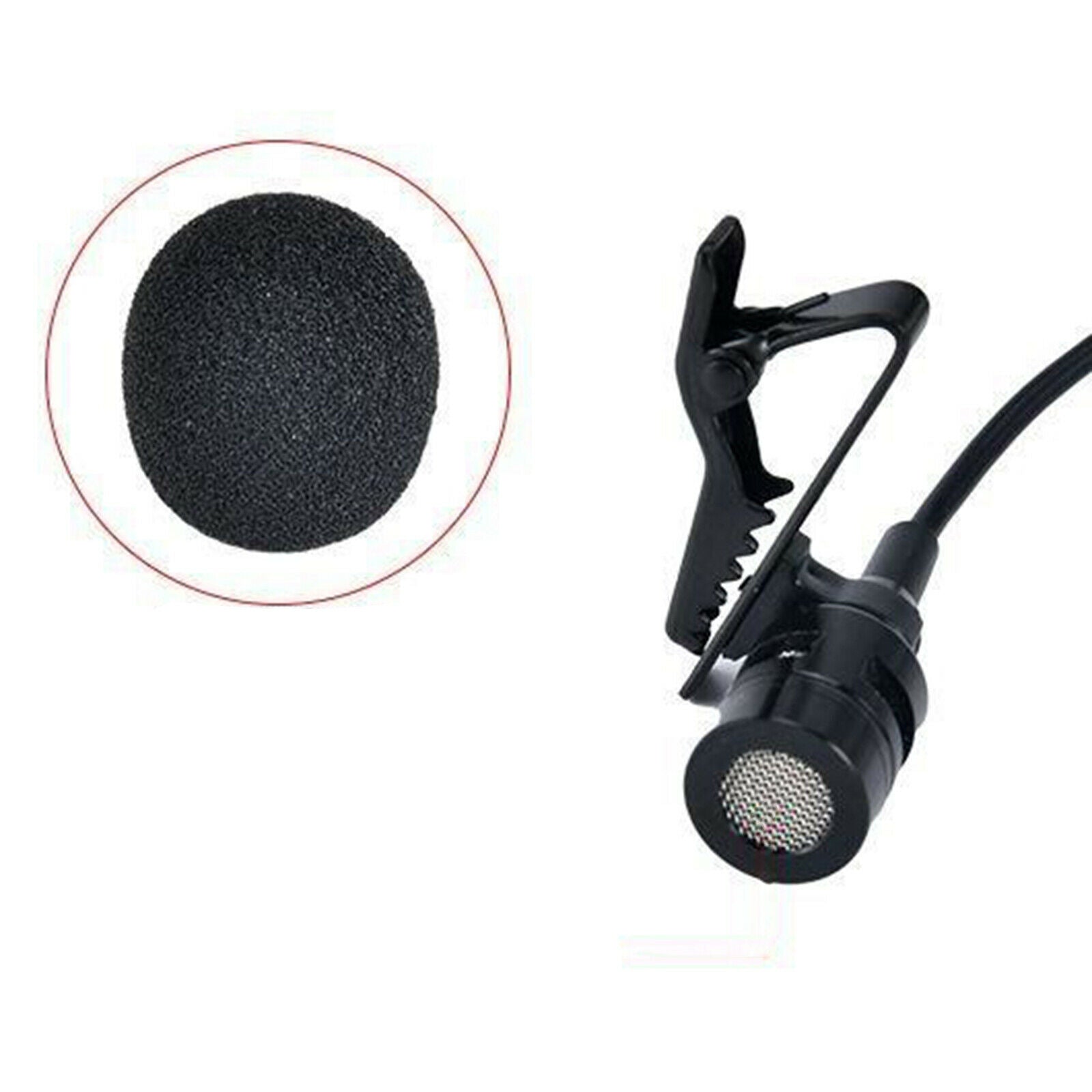 Black UHF Wireless Lavalier Microphone Tie Microphone Earhook Microphone