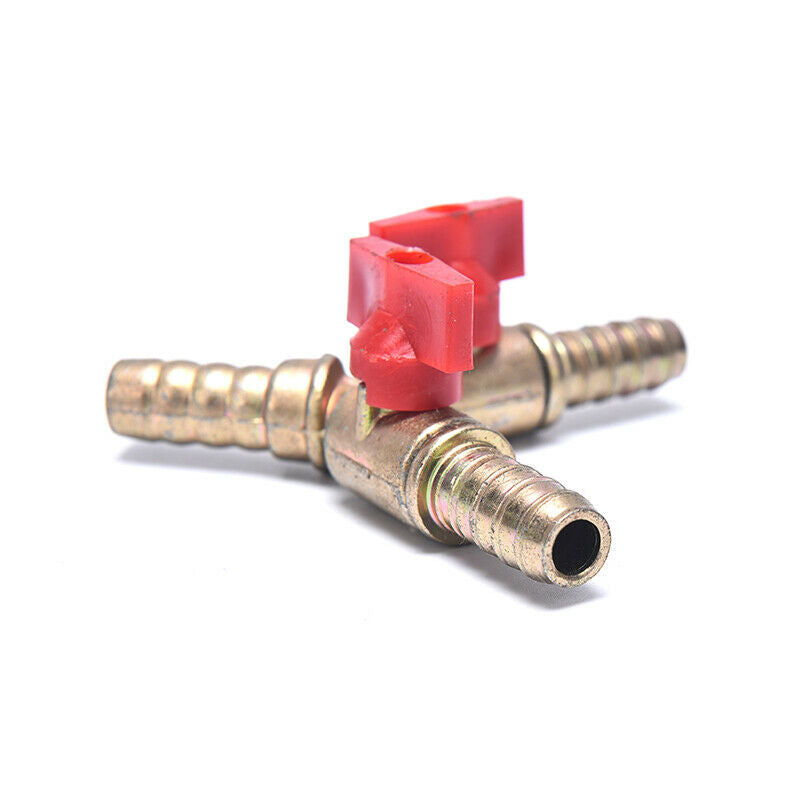 Clamp Fitting Fuel Water Oil Gas 3/8" 10mm Brass Y 3-Way Shut Off Ball Valve
