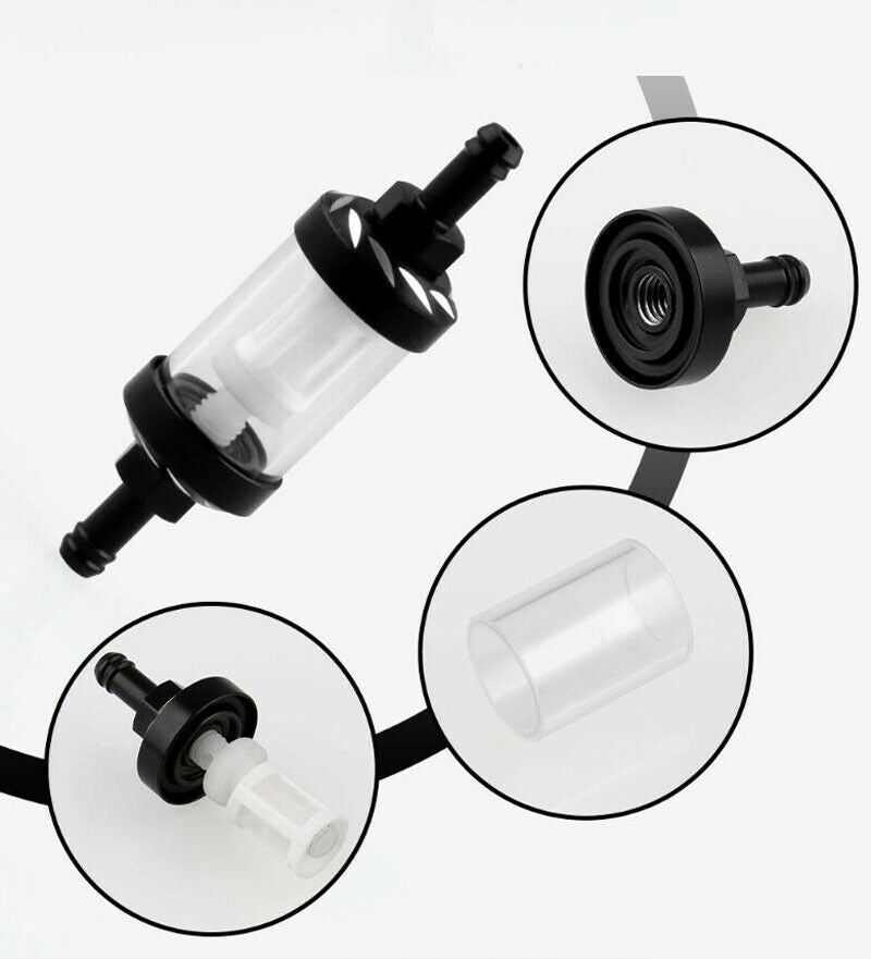 8mm CNC Gas Fuel Oil Filter Motorcycle Fuel filter For ATV Dirt Pit Bike Motor
