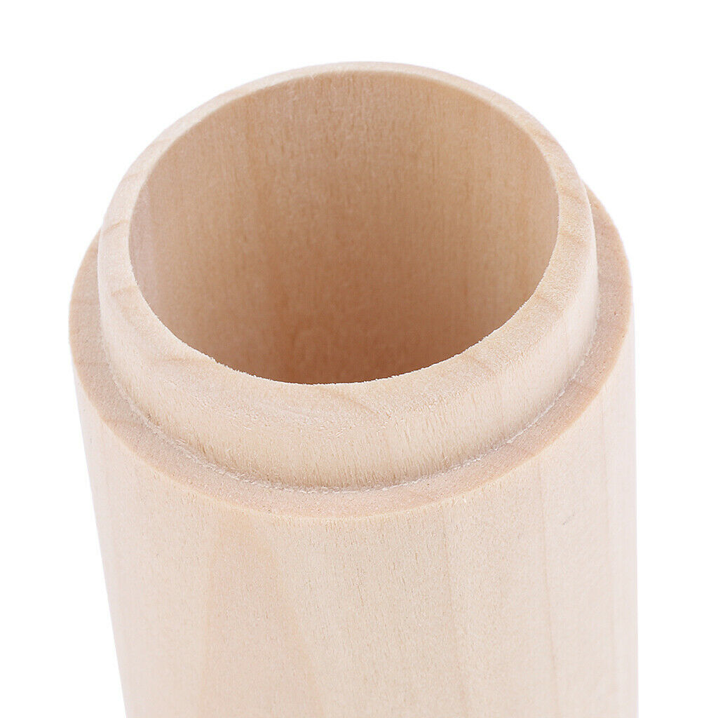 2 pack Cylinder Wooden Storage Box 10ml Essential Oil Carry Case Organizer