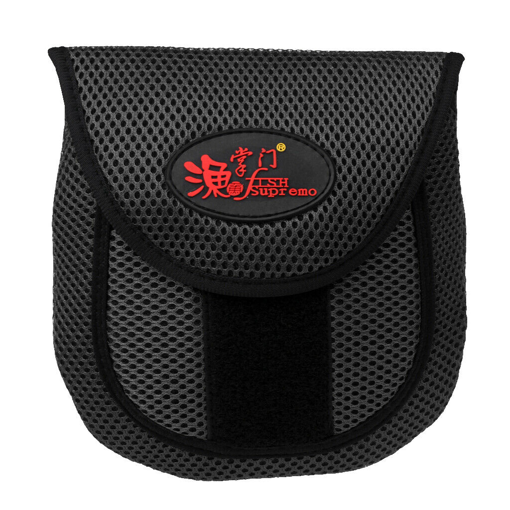 Portable Bait casting Fishing Reel Protective Case Cover Storage Bags Black