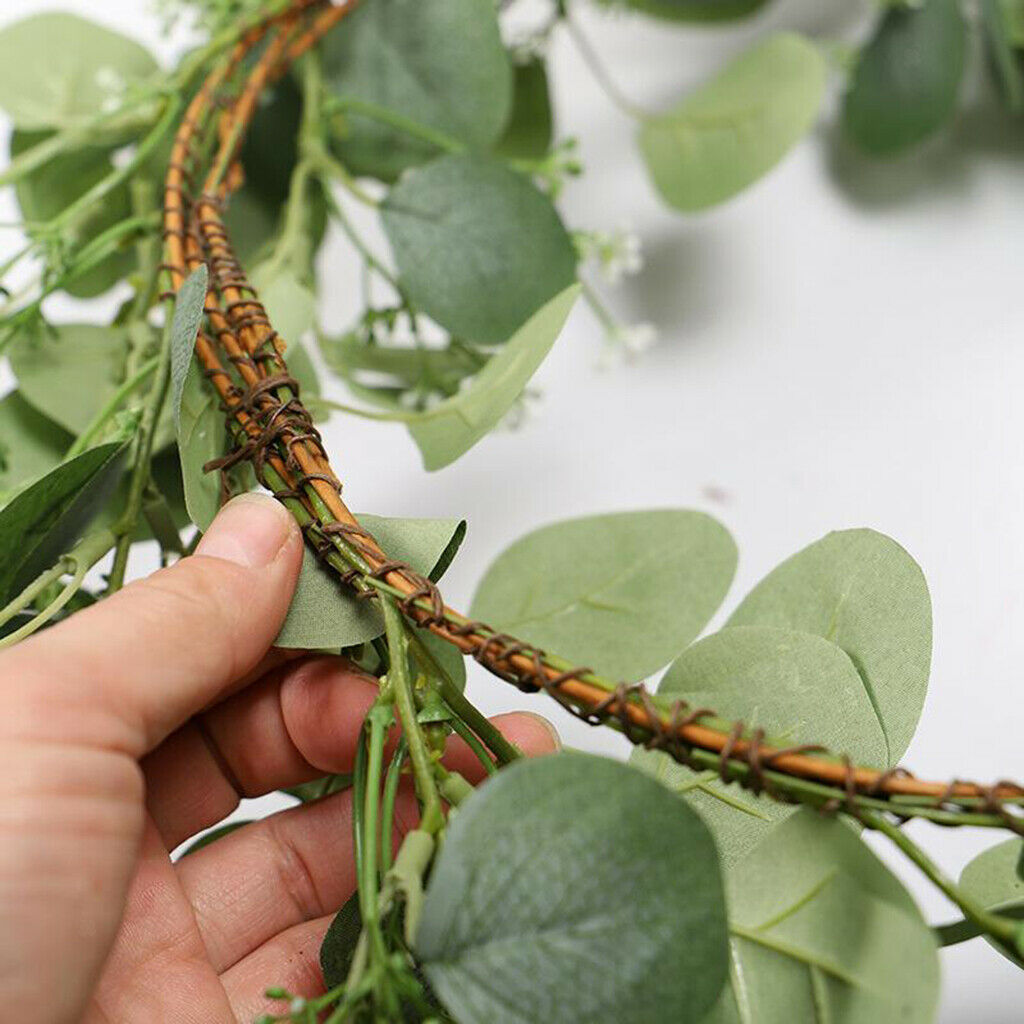 45cm Eucalyptus Wreath Greenery Front Door Window Garland Home Wedding Decor