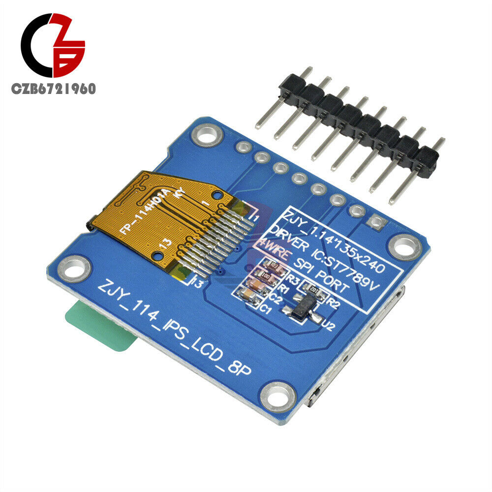 1.14 inch 135*240 SPI HD ST7789 IPS Full Color TFT LCD Display Screen 3.3V