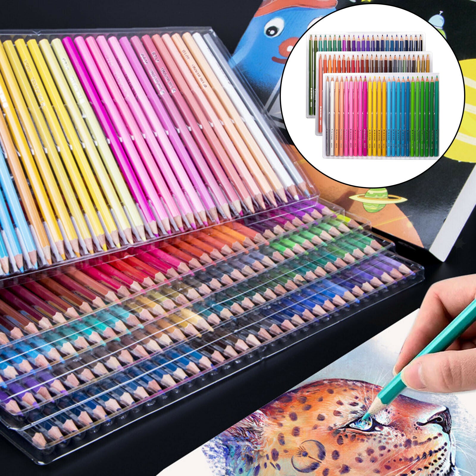Colored Pencils 72 Count Set Artist Painting Sketching for Adults Kids