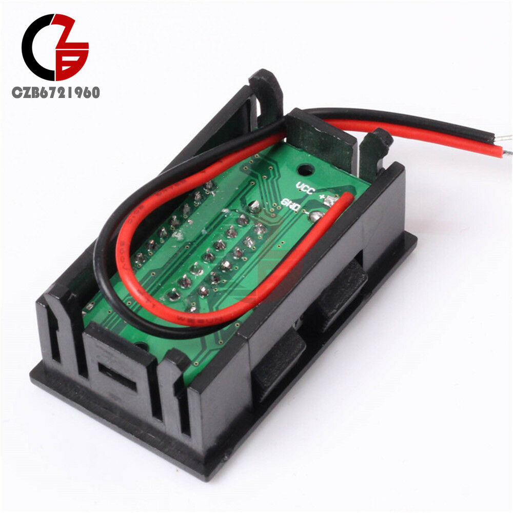 Red LED 5-15mA Indicator Voltmeter Battery Charge Capacity Monitor 48V Lead-acid