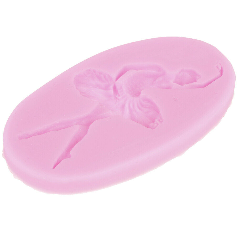 Ballet Dancer Silicone Mold Sugarcraft Fondant Mold Cake Decorating Tool.l8