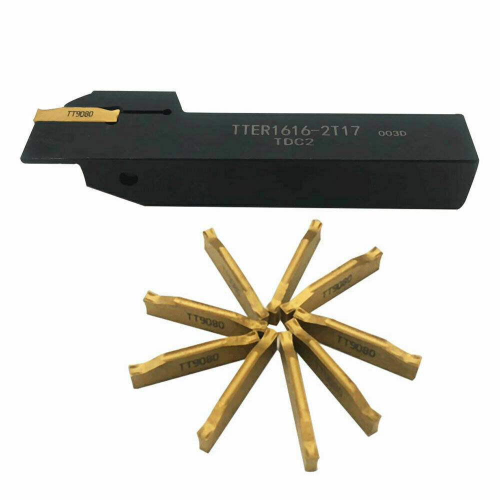 TTER1616-2T17 Lathe Turning Tool grooving cutting holder +TDC2 TT9080 2mm insert