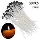 50pcs Pre Waxed Candle Wicks Candle Core Contton Wicks for Tealight DIY