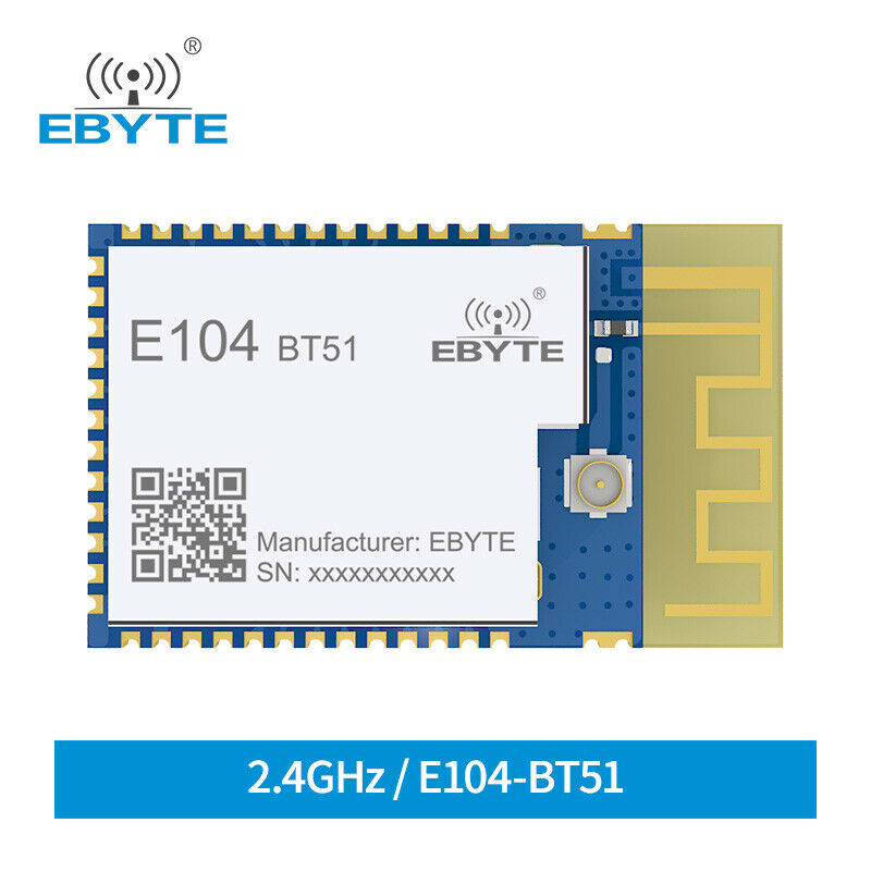 BLE5 Wireless Bluetooth to Serial Slave Module CC2640R2F beacon 2.4GHz E104-BT51