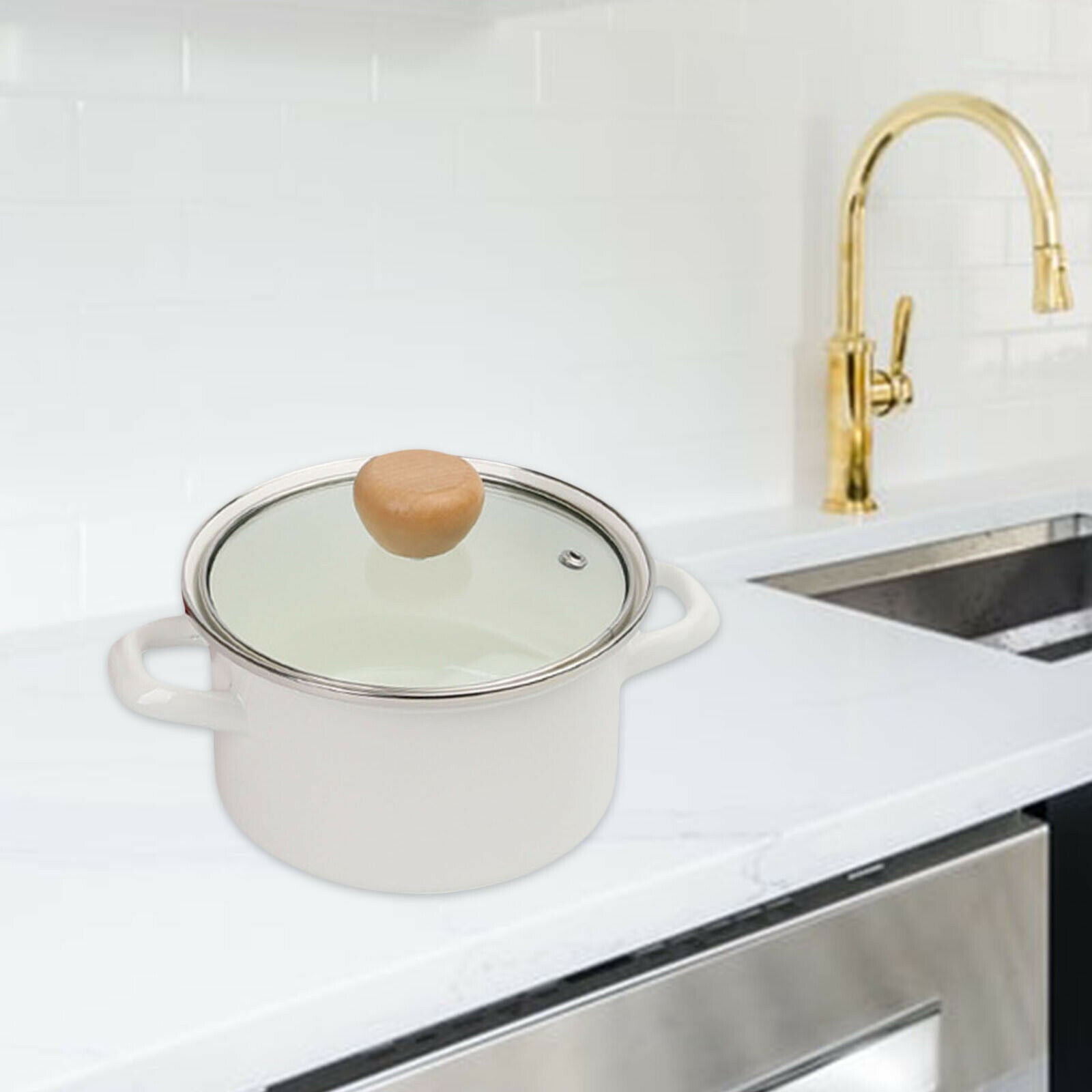 Multi-functional Saucepan Heat-Resistant Milk Pan Kitchen for Noodle Milk