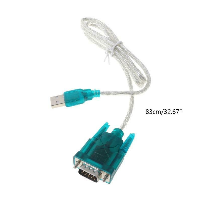 Black USB To RS232 RS-232(DB9) Serial Cable Standard Adapter Converter For PC