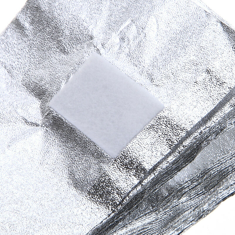 100Pcs Nail Art Gel Polish Remover Pads Soak Off Aluminium Foil Cleaning Wrap