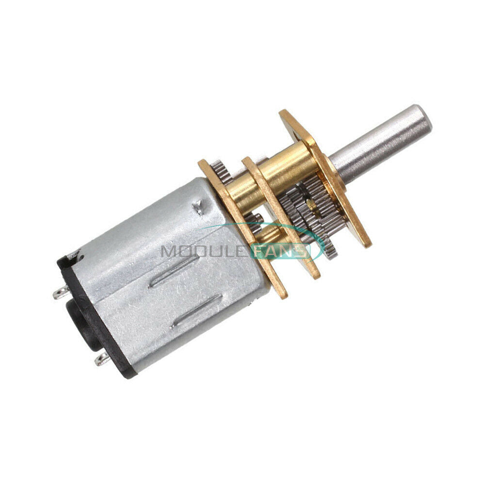 Micro Speed Reduction Gear Motor DC12V 600RPM Metal Gearbox Wheel Shaft