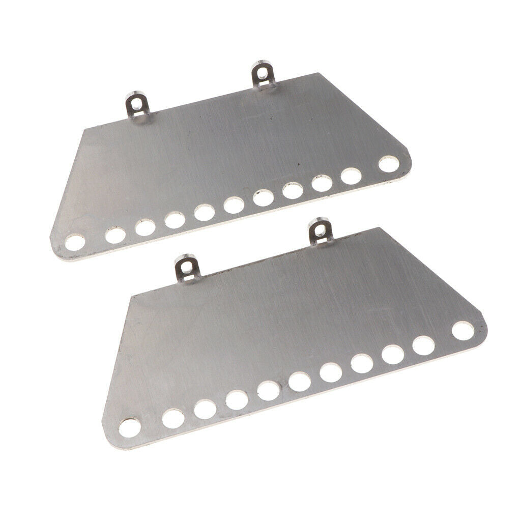 2 Pieces Metal Side Pedal Plate for 1/10 MN D90 D91 RC Car Spare Parts