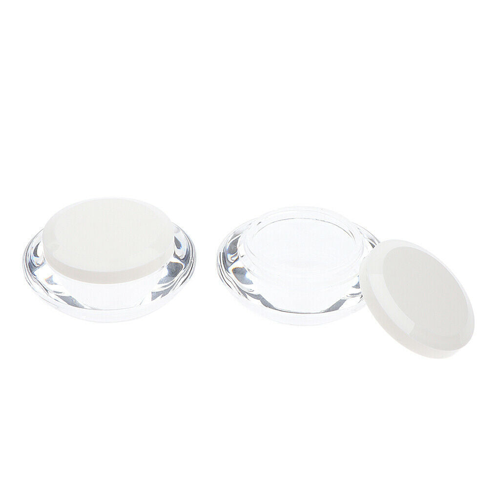 Empty Plastic Pot Jars,4pcs Cosmetic Containers for Eyshadow Makeup Nail Powder
