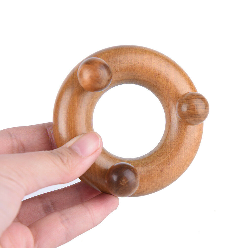 New Wood Body Reflexology Acupuncture Shiatsu Massager Roller Meridi zgJC.l8