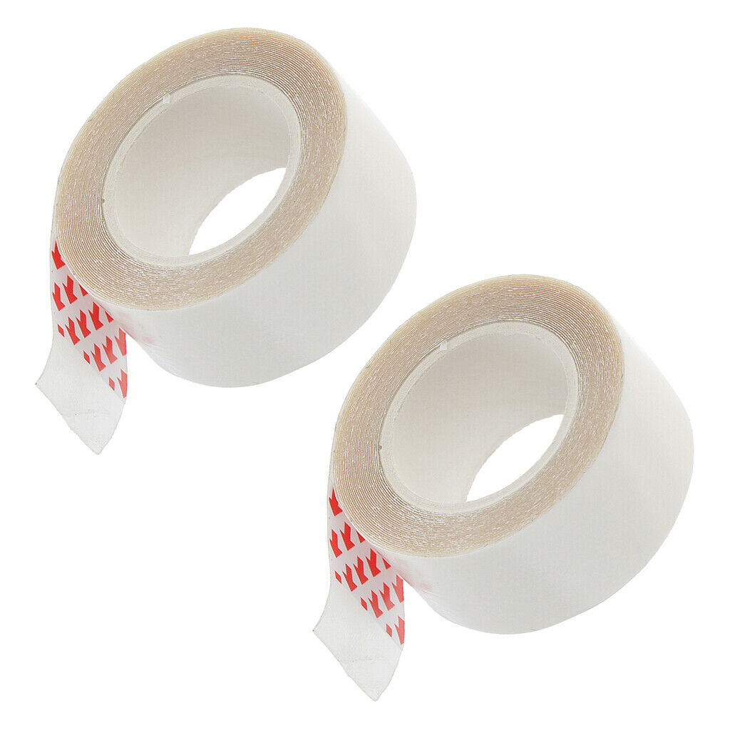 Set of 2 Clear Waterproof Adhesive Wig Toupee Clothes Bonding Support Tape
