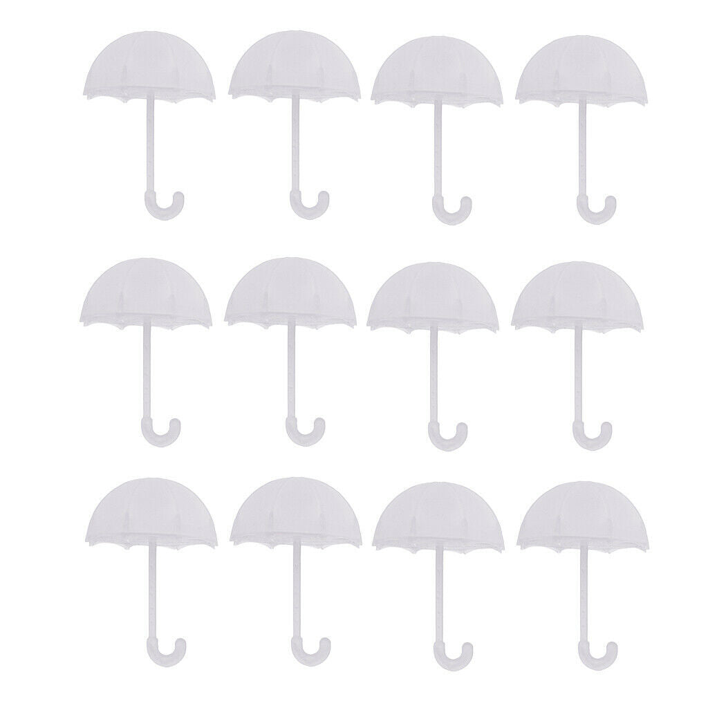 24 Pieces White + Pink Umbrella Shaped Lollipop Pocket Wrap Kit for Wedding