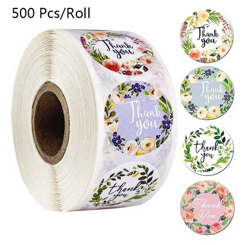 500Pcs Thank You Stickers Seal Labels Scrapbooking Decoration Stationery .l8