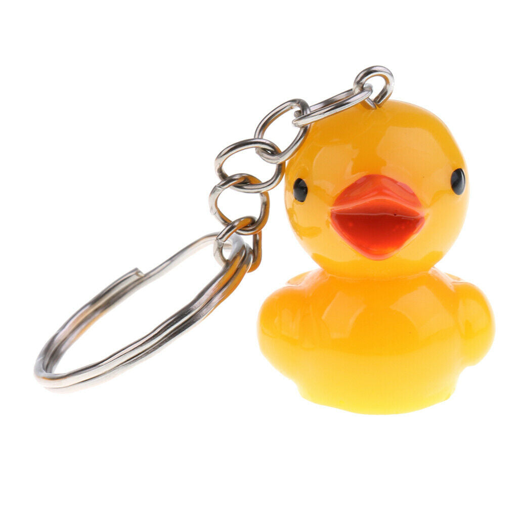 Pack of 12 cute simulation yellow duck charms