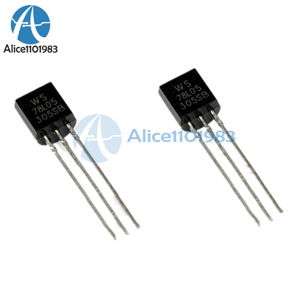 10PCS WS78L05 78L05 TO-92 5V 100mA Voltage Regulator IC