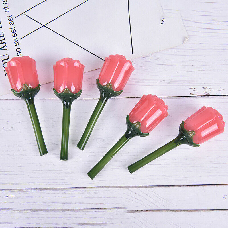 3ml Rose Lip Gloss Tube Empty Refillable Lip Glaze Wand Tube Lipstick Bottl FG