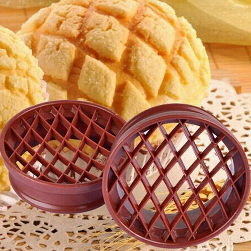 Pineapple Bun Cutter Plastic Bread Mold Biscuit Stamp Mould Pastry Baking.l8
