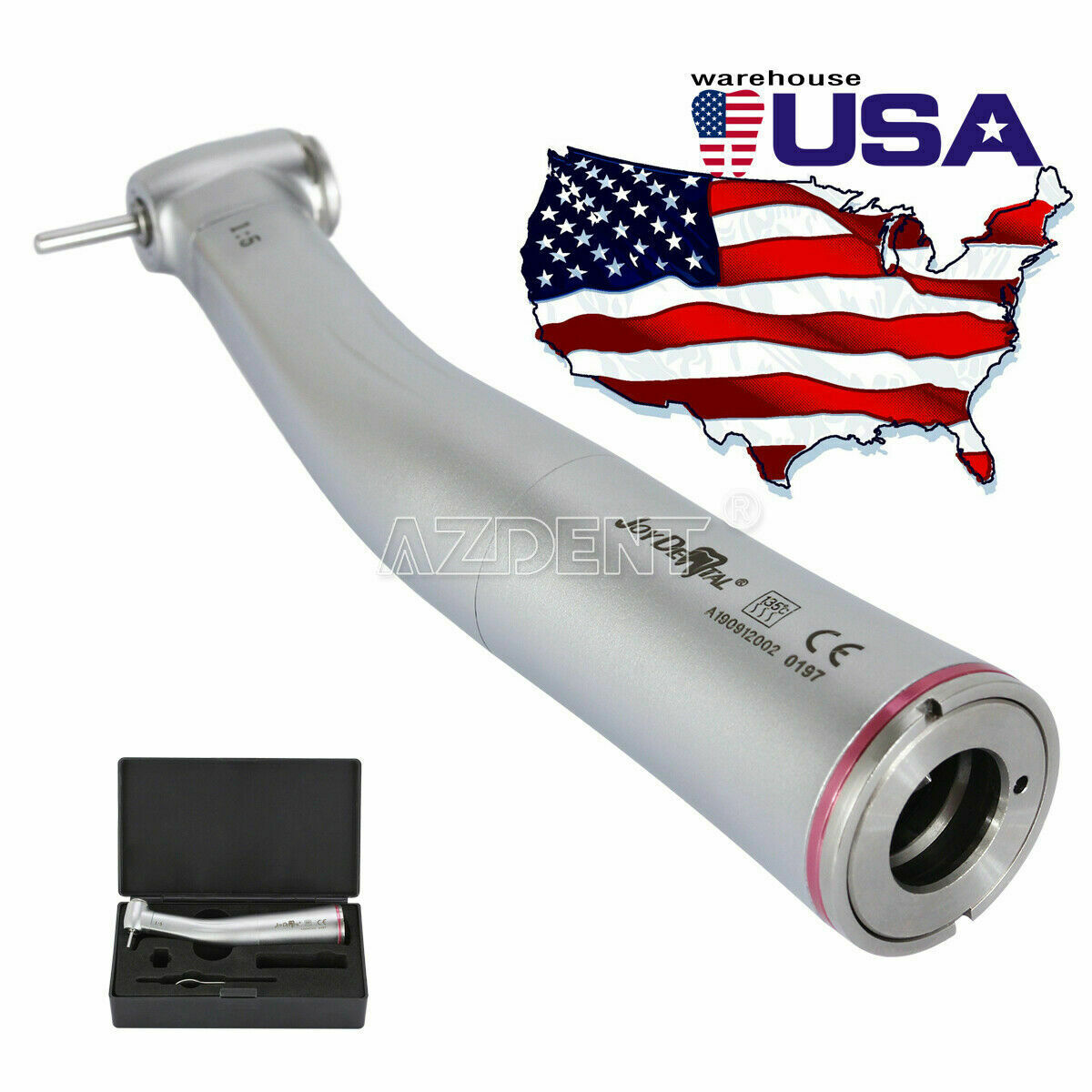 Dental 1:5 Increasing Speed Contra Angle Handpiece Internal 4 Spray Fit NSK