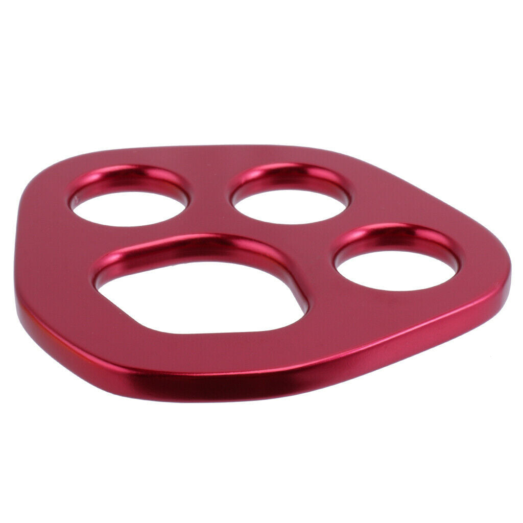 High Strength Paw Rigging Plate Rock Climbing Equipment Tree Arborist Red