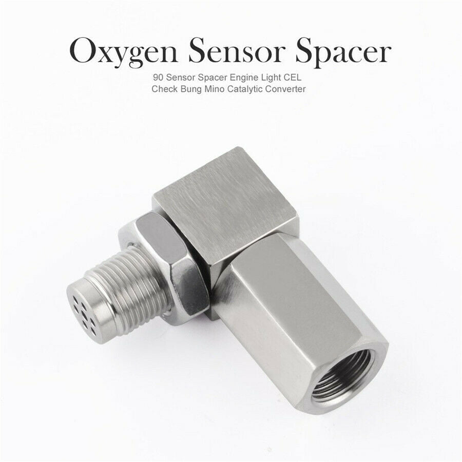 Universal Oxygen Sensor Extender 90 Degree 02 Bung Extension Catalytic Converter