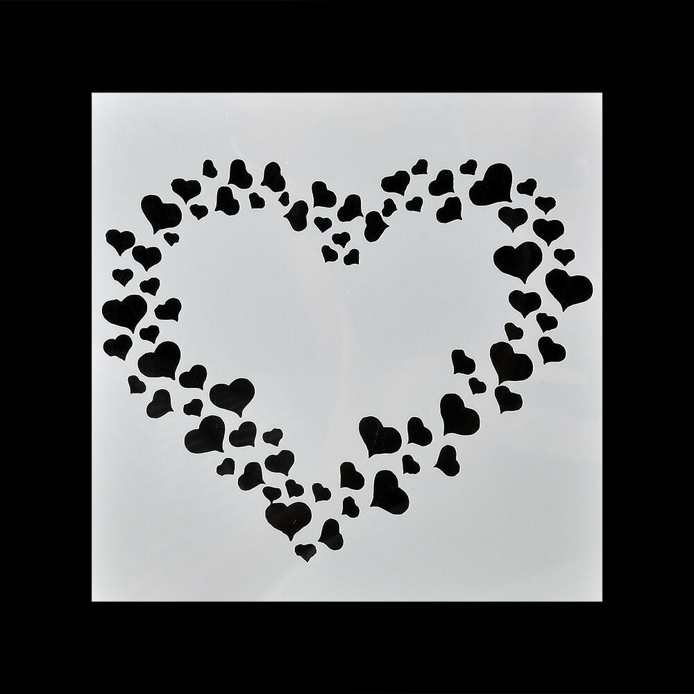 13PCS Embossing Template Scrapbooking Walls Painting Layering Stencils HOT