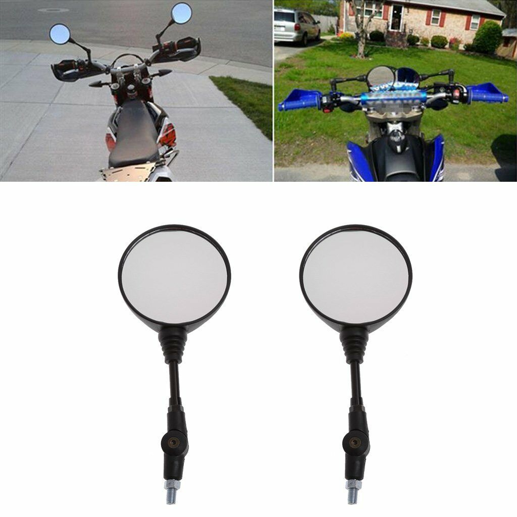 1 Pair High Quality Folding Foldable Rearview Side Mirror for Motorcycles Bike