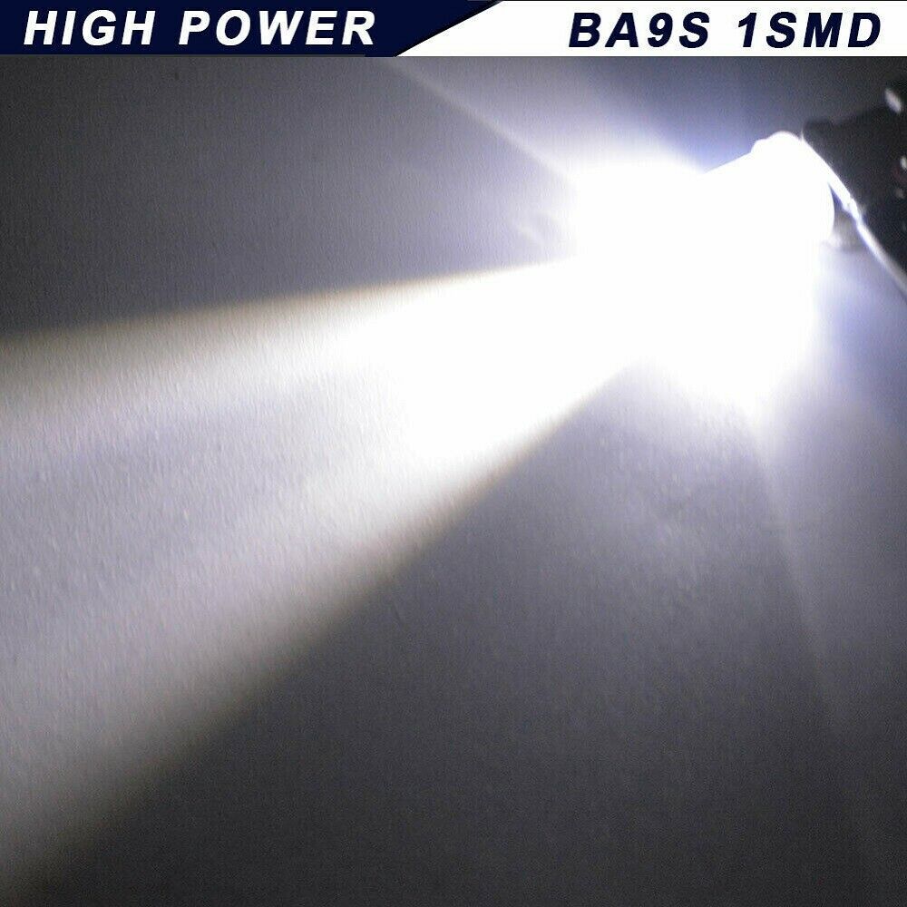 20 BRIGHT White LED Instrument Panel Dashboard Domes Lights Bulbs BA9S 1815
